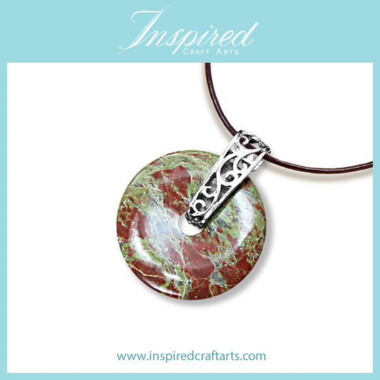 Unakite pendant necklace | InspiredCraftArts
