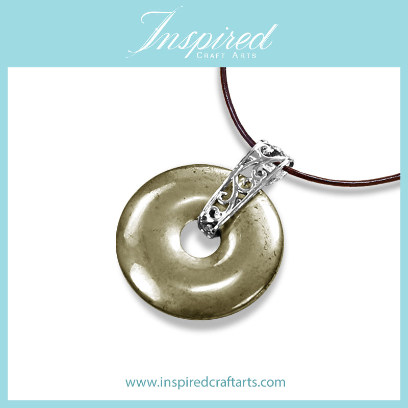 Pyrite pendant necklace | InspiredCraftArts