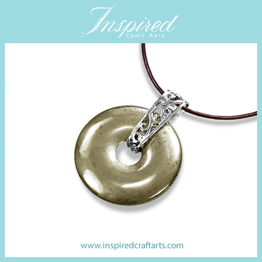 Pyrite pendant necklace | InspiredCraftArts
