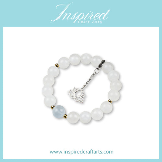 Moonstone Bracelet | Bracelet Clip-on charm | InspiredCraftArts