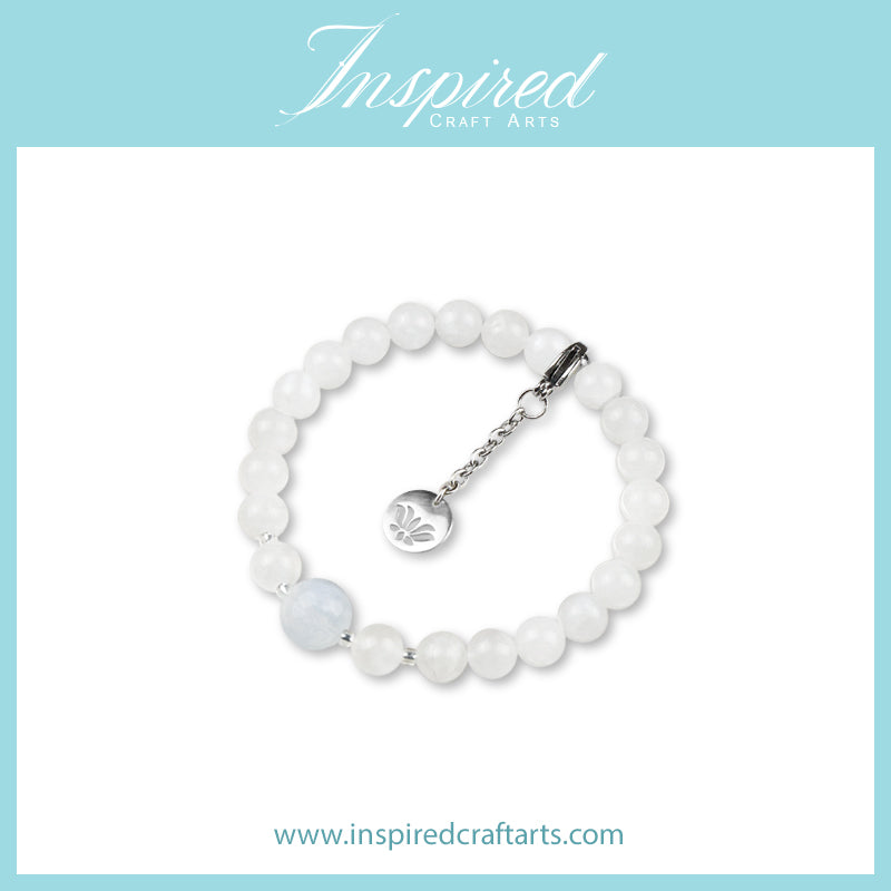 Moonstone Bracelet | Bracelet Clip-on charm | InspiredCraftArts