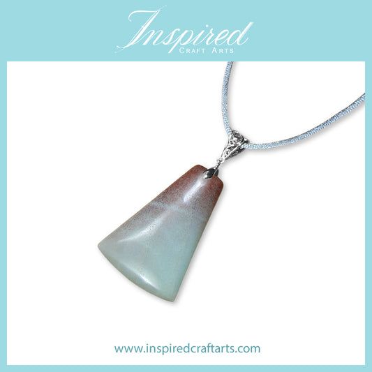 Amazonite Trapeze pendant necklace | InspiredCraftArts