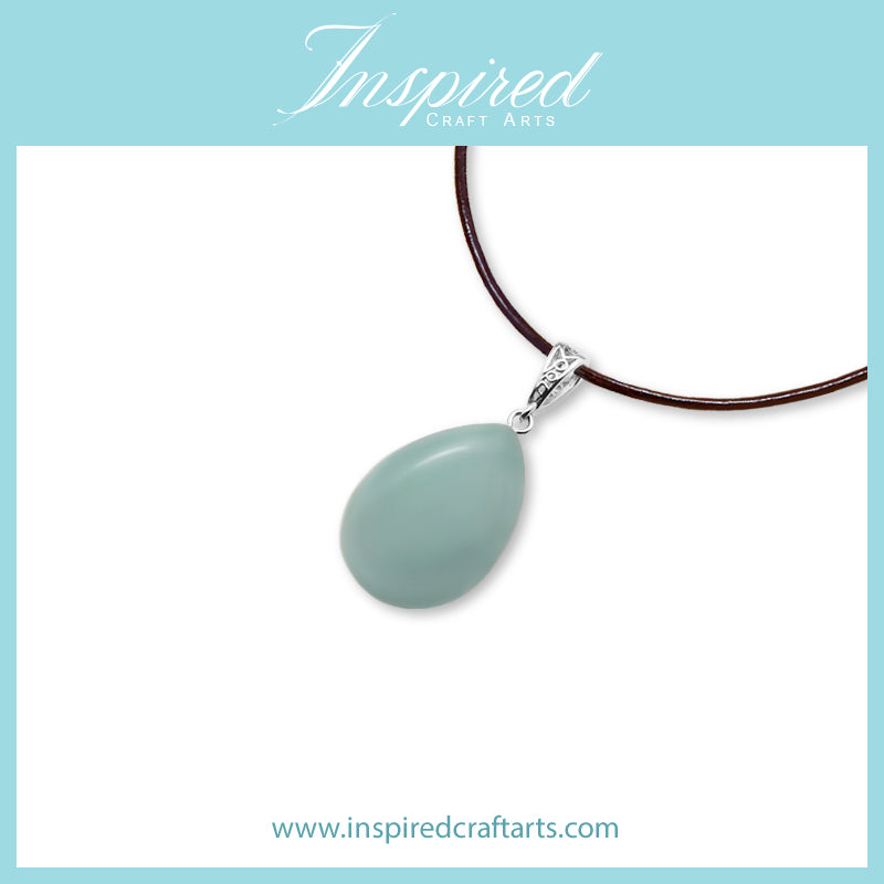 Amazonite Drop pendant necklace | InspiredCraftArts
