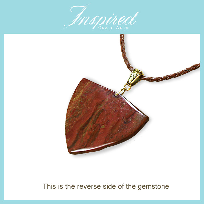 Chocolate Brown Jasper Rose pendant necklace | InspiredCraftArts
