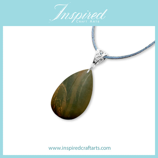Picasso Jasper Drop pendant necklace | InspiredCraftArts