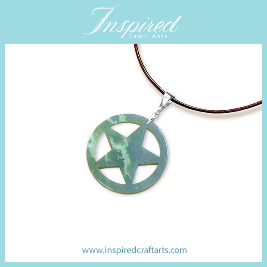 Indian Agate Star pendant necklace | InspiredCraftArts
