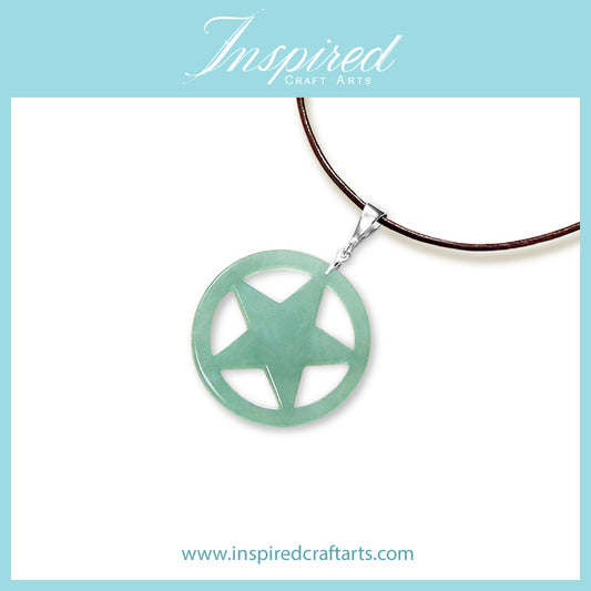 Green Aventurine Star pendant necklace | InspiredCraftArts