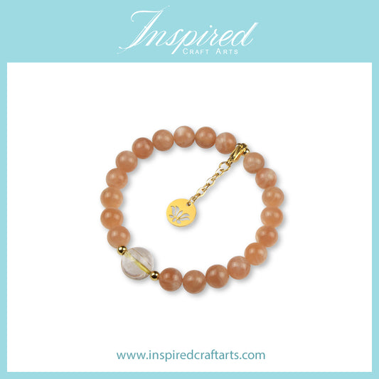 Sunstone Bracelet | Bracelet Clip-on charm | InspiredCraftArts