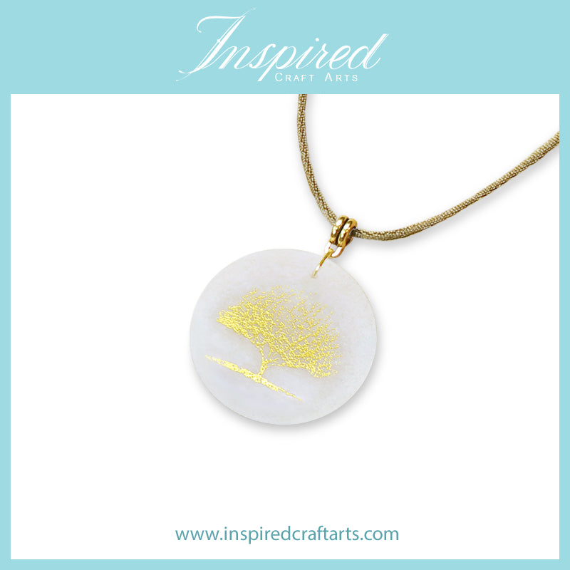 White Aventurine pendant necklace | InspiredCraftArts